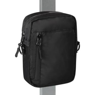 Imagem de Bolsa de ginástica magnética para homens e mulheres, suporte magnético para garrafa de água para academia, bolsa de ginástica pequena, presentes de academia para mulheres e homens, Preto, Single-layer