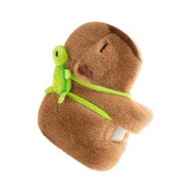 Imagem de Pulseira de Pelúcia Capivara Infantil – Bracelete Ajustável, Brinquedo Divertido, Lembrancinha de Festa e Presente Criativo, Corda p/Puxar e o Rabinho Mexer