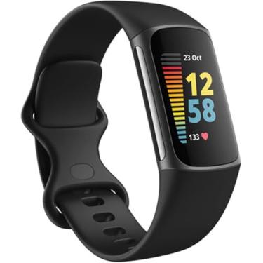 Imagem de PANDA BOBO Pulseiras de substituição para Fitbit Charge 5 e Charge 6 – Pulseiras esportivas de silicone macio para homens e mulheres – tamanhos pequenos e grandes – várias cores (preta, pequena)