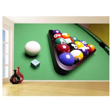 Imagem de Papel De Parede 3D Salão De Jogos Bilhar Sinuca 3,5M Jcs05 - Você Deco