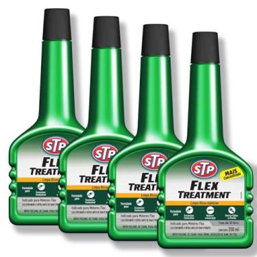 Imagem de Aditivo Limpa Bico Injetor Motor FLEX TREATMENT 200ml STP 4 unidades