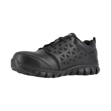 Imagem de Reebok Men's Grey Sublite Cushion Work Boot Alloy Toe Black 9 D