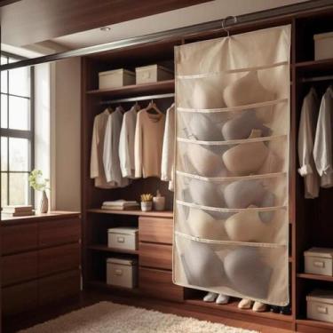 Imagem de Sodo Organizador Suspenso Multiuso com 30 nichos 40x 80cm