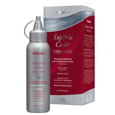 Imagem de Tonalizante Supéria Banho de Brilho Prata Amend 100g