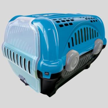 Imagem de Caixas De Transporte Para Animais De EstimaçãO - Adequadas Para CãEs, Gatos E PáSsaros(AZUL,(Nº3) C60 X L40 X A36,5)