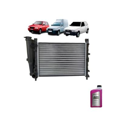 Imagem de Kit Radiador Uno 1.6 1991/1996 Uno Fire 2001 + Aditivo Radiador A05 Pronto Uso Black Prime