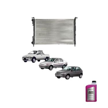 Imagem de Kit Radiador Palio Strada 96> + Aditivo Radiador A05 Pronto Uso Black Prime