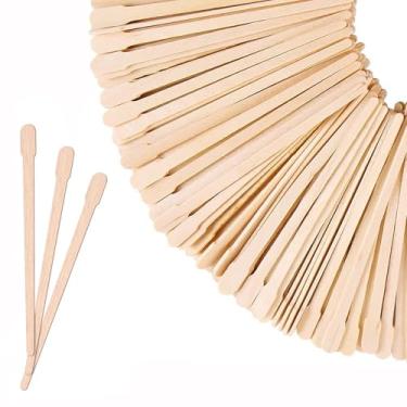 Imagem de Palisadas de Cera Madeira Espátulas Depilação com Aplicadores para Corpo Pernas Facial Artesanato em Descartáveis Duas Lados Betula Natural resistente Suave Profissional Uso Casa 200pc