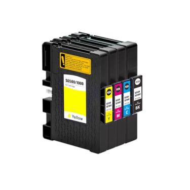 Imagem de BOSSINK Cartucho de tinta de sublimação SG500 SG1000 compatível com impressora Sawgrass Virtuoso SG500 SG1000 (1 preto, 1 ciano, 1 magenta, 1 amarelo, 4 unidades)