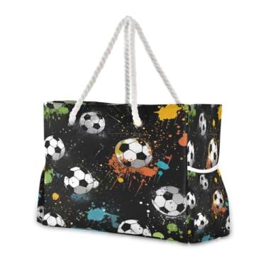 Imagem de Wassud Bolsa de praia grande para mulheres, bolsa de praia, impermeável, à prova de areia, bolsa de viagem com zíper e bolso para piscina, academia, acampamento