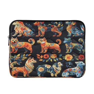 Imagem de STAYTOP Capa para laptop colorida macia e resistente a impactos, bolsa protetora para notebook de 13 a 14 polegadas