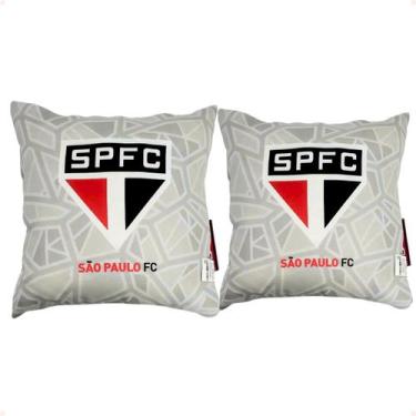 Imagem de Almofada São Paulo FC Cinza Decorativa Presente Oficial - Sude