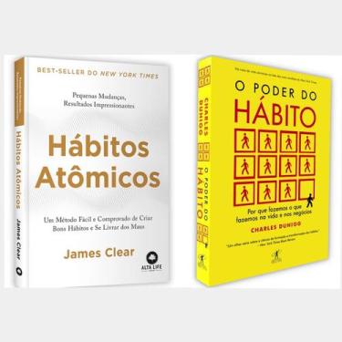 Imagem de Kit 2 livros físico O Poder Do Hábito + Hábitos Atômicos. - Objetiva