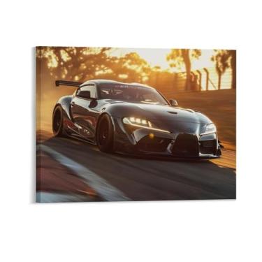 Imagem de HouLaiZhe Speed ​​jdm Car Sup Sports Drift Cool Posters Canvas Wall Estética Decoração de parede Impressão de parede Sala de Galeria Decoração de parede para quarto sala de estar escritório 16 x 20
