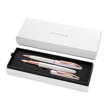 Imagem de Pelikan Jazz® Noble Elegance - Caneta-tinteiro e caneta (2 unidades), cor branca