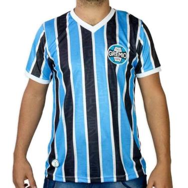 Imagem de Camiseta Grêmio Tokyo 1983 I Retrô Mania Listrada-Masculino