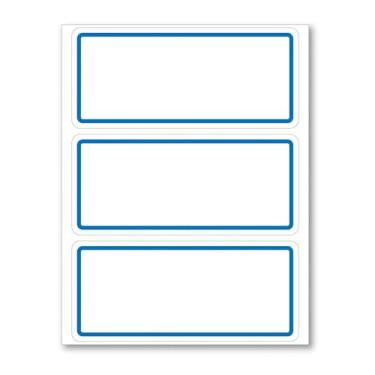 Imagem de Etiqueta Adesiva Pimaco, Multiuso-Escolar OP-3578- SPAZ, Azul sem pauta, 35x78mm ,Envelope com 5 fls-15 etiquetas, 886624