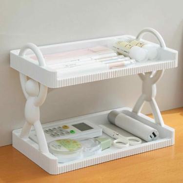 Imagem de Prateleira montada na parede - 4 andares para banheiro, cozinha, organizador para toalhas, especiarias, livros, marrom rústico