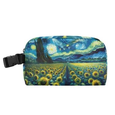 Imagem de TSENQUE Girassóis Noite Estrelada Azul Lancheira para Mulheres Macio Portátil Meninas Lancheira Infantil Lancheira Personalizada para Trabalho, Bolsa térmica térmica para escola