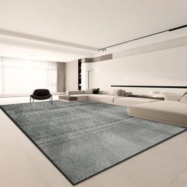 Imagem de Tapetes modernos de grandes dimensões para sala de estar, decoração minimalista, tapetes para casa, quarto, escritório, tapete para chão (140 x 200 cm/WL - Sem fiapos - 4)