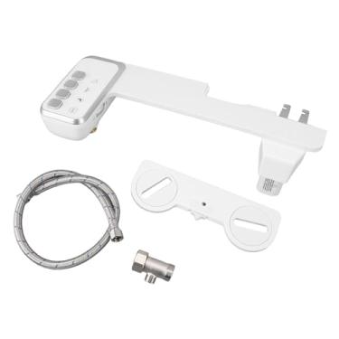 Imagem de QANYEGN Acessório para bidês, pulverizador de bidê ABS, ferramenta de bico duplo de pressão de água ajustável para lavagem de bunda, limpeza de área íntima