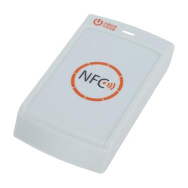 Imagem de Luocute Escritor de Leitor de Cartão IC, BT 4.0 NFC RFID Leitura Sem Contato Com Campainha Indicadora LED, Leitores de Cartão de Acesso Comercial para Controle de Acesso Bancário