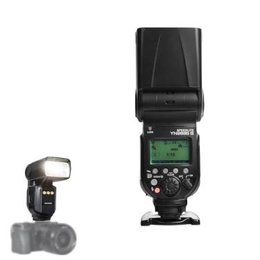 Imagem de Snsowed Speedlight de Flash de Câmera GN60, Zoom Flash Sincronização Alta Velocidade, TTL Sem Fio para Câmeras DSLR Com Luz LED, Atualização Interface Tipo C