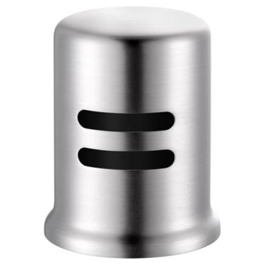 Imagem de Tampa de abertura de ar para lava-louças para cozinha, tampa de lacuna de ar de latão sólido com design de saia, substituição da tampa de ventilação de transbordamento da máquina de lavar louça