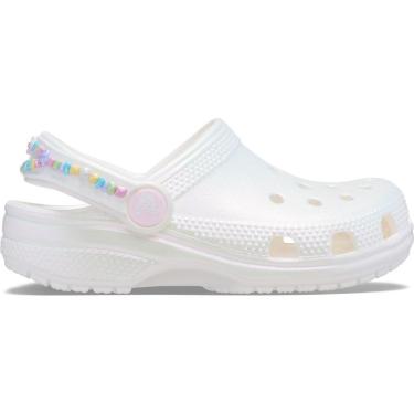 Imagem de Sandália Crocs Classic Friendship Iridescent Clog K White-Unissex