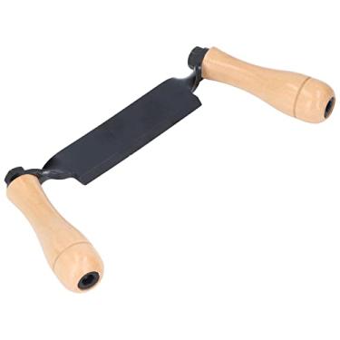 Imagem de Phefop Faca Reta de Desenho, Cabo de Madeira de Aço de Tungstênio, Faca Leve para Descascar, Ferramenta de Barbear para Tronco de Cerca de Madeira (8 pol.)