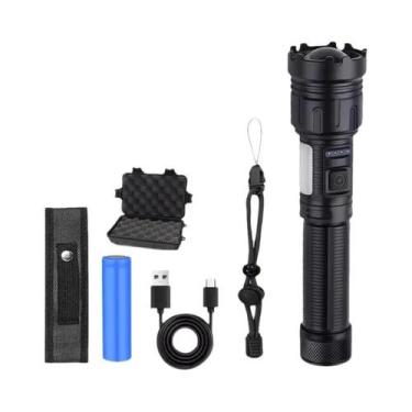 Imagem de Lanterna LED Recarregável Ultra-brilhante Com 7 Modos, Luz COB Magnéti