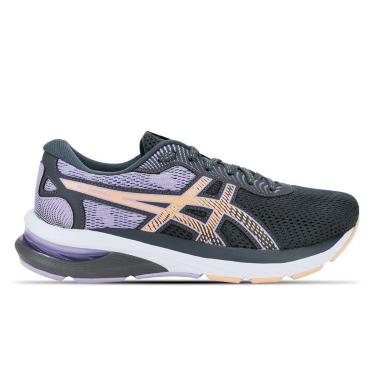 Imagem de Tênis ASICS GEL-Shogun 6 - Feminino - Cinza com Lilás e Laranja-Feminino