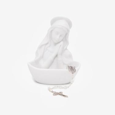 Imagem de Estátua Imagem Nossa Senhora das Graças, 14cm em Pó de Mármore Porta rosário