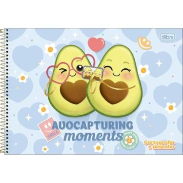 Imagem de Caderno de Desenho Abacute TILIBRA - 80 Folhas (Azul)