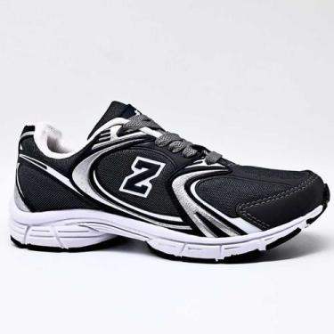 Imagem de Tênis Running Z Balance Vorax Unissex Confortável 530, Grafite, Branco