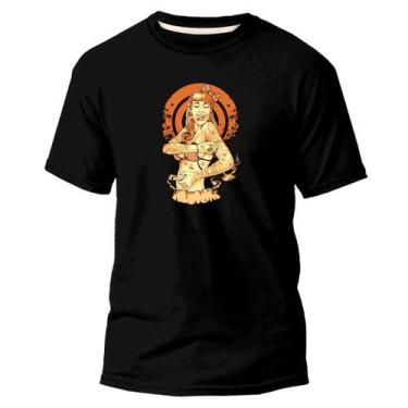 Imagem de Camiseta Básica Algodão Premium Estampa Digital Tatuando DTF - Pavesi,