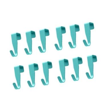 Imagem de POCREATION Sobre Ganchos de Porta de Armário, Aço Carbono Resistente, Sem Ganchos de Instalação para Pendurar Toalhas, Cachecóis, Casacos, Com Bordas Arredondadas, para Cozinha, Banheiro, (BLUE)