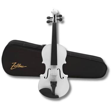 Imagem de Violino 3/4 Madeira Completo Branco Zlm34Wv Zellmer