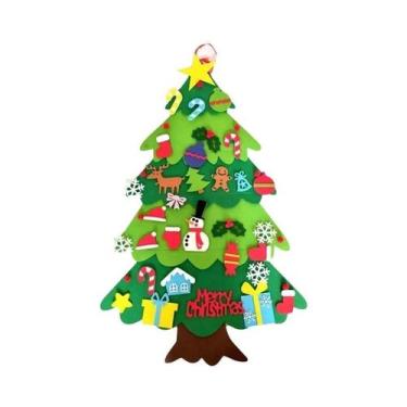 Imagem de Conjunto De 32 Peças De Enfeites De Natal Em Feltro DIY Para Crianças,