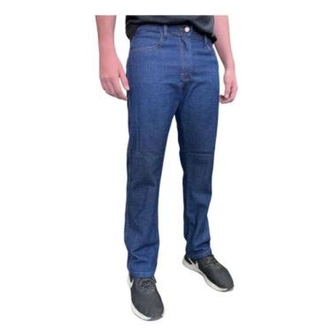 Imagem de Calça jeans Masculina Tradicional para Trabalho Reforçada com Elastano