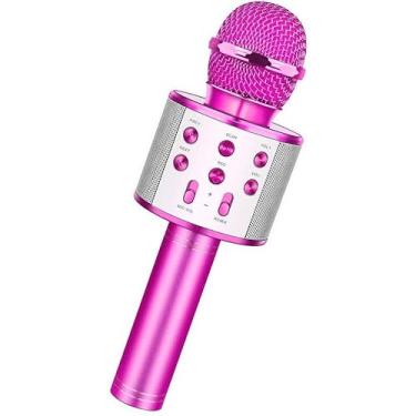 Imagem de Microfone de karaokê Bluetooth sem fio, microfone recarregável para criançasl