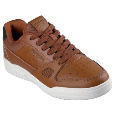 Imagem de Skechers Tênis masculino Koopa Harry Kane Court marrom, 45 EU