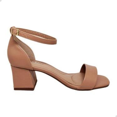 Imagem de Sandália Beira Rio Turim Salto Bloco Calcanhar Fechado Linda, 35