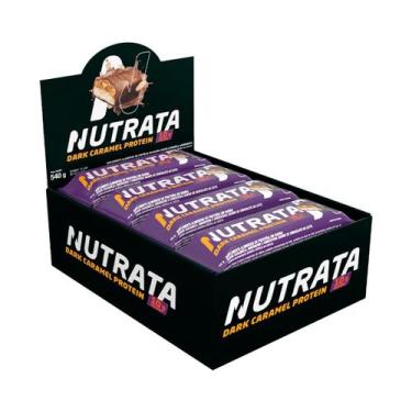 Imagem de BARRA PROTEÍNA SABOR DARK CARAMEL PROTEIN CX/ 12 de 45g NUTRATA