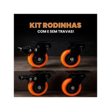 Imagem de Rodízios Industriais para Carrinhos Móveis Bancadas e Equipamentos - T