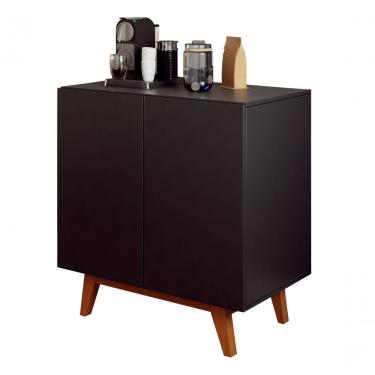 Imagem de Buffet Aparador Café Prime 2 Portas Preto - Moveisaqui
