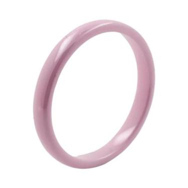 Imagem de Anel De Cerâmica Colorido De 3mm Para Mulheres E Casais, Alianças Mode