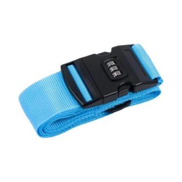 Imagem de Cinta De Bagagem Ajustável Aprovada Pela TSA Com Trava Para Malas E Ac