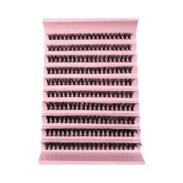 Imagem de Cachos De Cílios Naturais Com Efeito Wispy 200 Peças 9-16MM Curvatura 