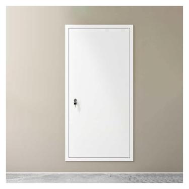 Imagem de Porta de acesso de metal para unidades de ar condicionado, painel de acesso de isolamento para drywall e sótãos, porta de acesso durável para sistemas HVAC, painel de acesso de fácil instalação